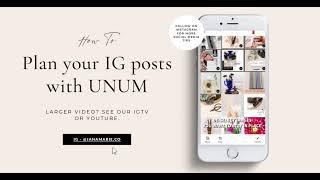 How to plan your Instagram Posts with UNUM