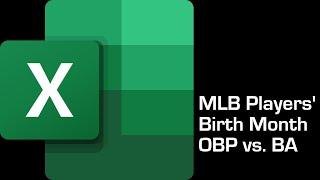 Using pivot table and chart to summarize Major League Baseball (MLB) players birth months (updated)