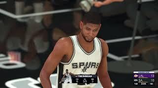 NBA 2K24. Los Angeles Lakers '01 vs .San Antonio Spurs '14. Kobe Bryant vs. Tim Duncan