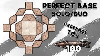 Rust - Perfect Base 2x2 for Solo/Duo design | +100 rockets