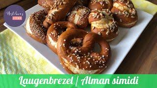 Laugenbrezel wie vom Bäcker/Laugenknoten/Ev yapımı Alman simidi