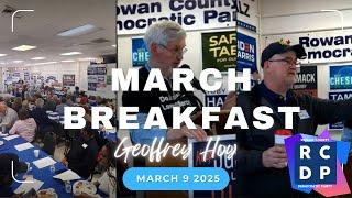 Rowan Democrats March Breakfast with Chair Geoffrey Hoy