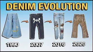 Streetwear DENIM FASHION TRENDS 1990 - 2020 (Jnco, Evisu, Red Monkey, Amiri, FOG, Gallery Dept)