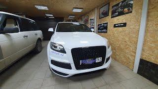 Audi Q7. Меняем штатный биксенон D3S на двухчиповые BI-LED линзы Bengal Tiger.