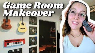 Game Room Makeover | Anime Art and Music Wall | Part 1