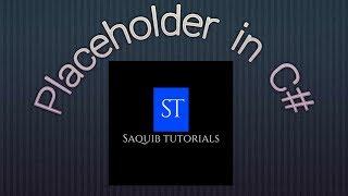 PlaceHolder  in C# Windows forms Application (Visual Studio)