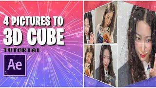 4 pictures to 3d cube after effects tutorial!