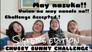 CHUBBY BUNNY CHALLENGE Sisters Edition || Family Vlog || EgyPino SaraHima Vlog ||