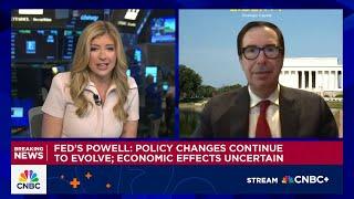 Fmr. Treasury Secretary Mnuchin: I expect Fed will lower rates 75 to 100 basis pts over next year