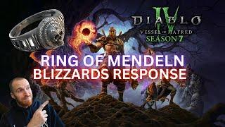 Diablo 4 Season 7: Mendeln Failed Update. Blizzards Responds