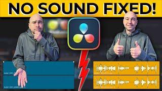 No Sound in DaVinci Resolve 18 FIXED!  ‍️ |  22 Tips to Get Your Audio/Sound Working | Podcast EP6