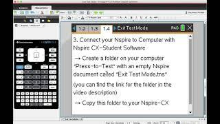 Nspire Tutorial #9 Exiting Press-to-Test mode in different ways