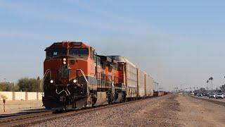 BNSF 1064 H1 C44-9W w/ P3 Leads YPHX1681-24S through Sun City, AZ on 12/24/2024