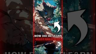 How did Inosuke learns beast breathing #ds #anime #demonslayer #kimetsunoyaiba #tanjiro