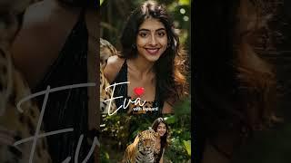 Eva with a leopard