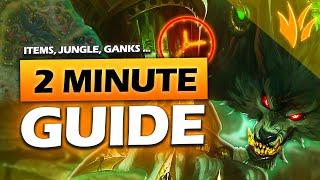 HOW TO PLAY WARWICK In Under 2 Minutes! Best Items, Runes, and Tips!