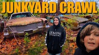 Crawling Through Mud and Metal | Junkyard Adventure with Irish Outlaw Garage