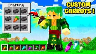 Minecraft, But You Can Craft SUPER Carrots!! 