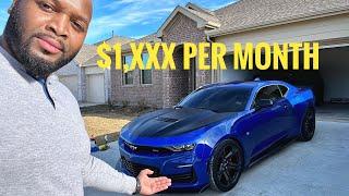 Monthly Cost to Own & Maintain a Camaro 2SS 1LE