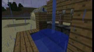 Minecraft - Piston Controlled Mini Waterfall