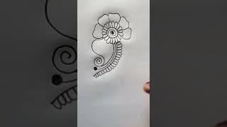 basic mehndi design stap by step #easypencilmehndidesign