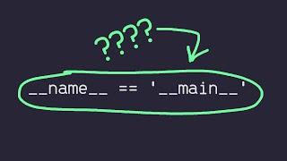 Add THIS To Your Python Scripts!  if __name__ == "__main__"