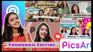 How I make my YOUTUBE THUMBNAILS || Create professional thumbnails on Android || Anshika Soni