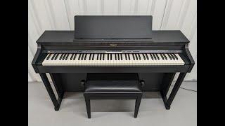 Roland HP305 digital piano and stool in satin black finish stock number 24088