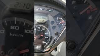 Sh150 abs acceleration 0-100 km/h uphill