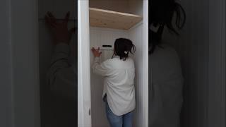 Small Closet Makeover Pt. 2 ️ #diyprojects #homeideas #organization