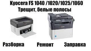 Kyocera FS 1040 /1020/1025/1060 Трещит, Белые полосы