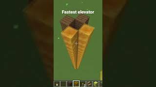 how to build a very fast elevator in minecraft #shorts