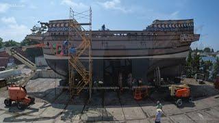 The Mystic Seaport Museum is restoring the Susan Constant