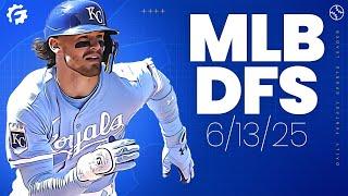 MLB DFS Picks & Strategy for #DraftKings & #FanDuel (6/13/25)