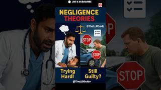 Theories of Negligence in Law of Torts | Objective vs Subjective | #LLB Simplified