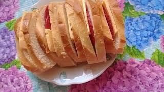 гренки  с начинкой. .