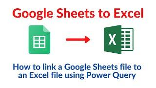 How to connect Google Sheets to Excel