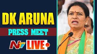 DK Aruna Counter to CM KCR Live | BJP Press Meet Live | Ntv Live