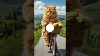 cute cat cycling wao #cat #funnyshorts #cute