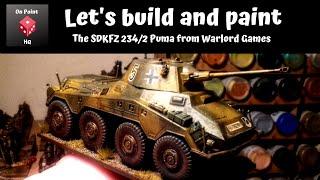 Building and painting the SDKFZ 234/2 Puma kit from Warlord Games for Bolt Action.