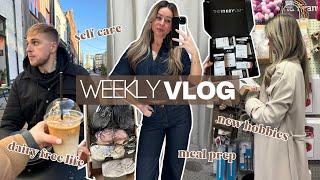 WEEKLY VLOG | new hobbies, meal prep & dairy free life, self care & a chill weekend