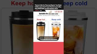 Hot Deals! Thermo Cafe Car Thermos Mug for Tea Water Coffee 92% off