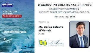 d'Amico International Shipping - Company Developments & Product Tanker Sector Updates & Outlook