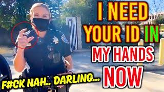 When Female Cops Don't Understand The Law #3 | ID REFUSAL | First Amendment Audit