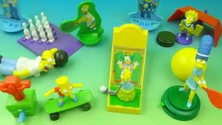 2003 THE SIMPSONS GET SPORTY set of 5 KFC COLLECTIBLES VIDEO REVIEW