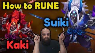 How to Rune ONIMUSHA Kaki & Suiki (Summoner War)