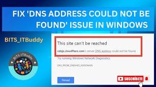 How to Fix ‘DNS address could not be found’ issue in Windows 7/10/11 #windows #windows10