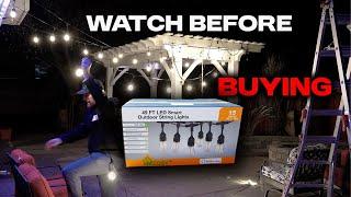 DO OUTDOOR STRING LIGHTS really make a DIFFERENCE?  Xmcosy s14 Review