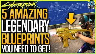 Cyberpunk 2077: 5 MUST GET HIDDEN LEGENDARY WEAPON BLUEPRINT LOCATIONS - Secret Legendary Weapons