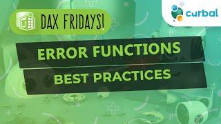 DAX Fridays! #163: Best practices when using error functions in DAX